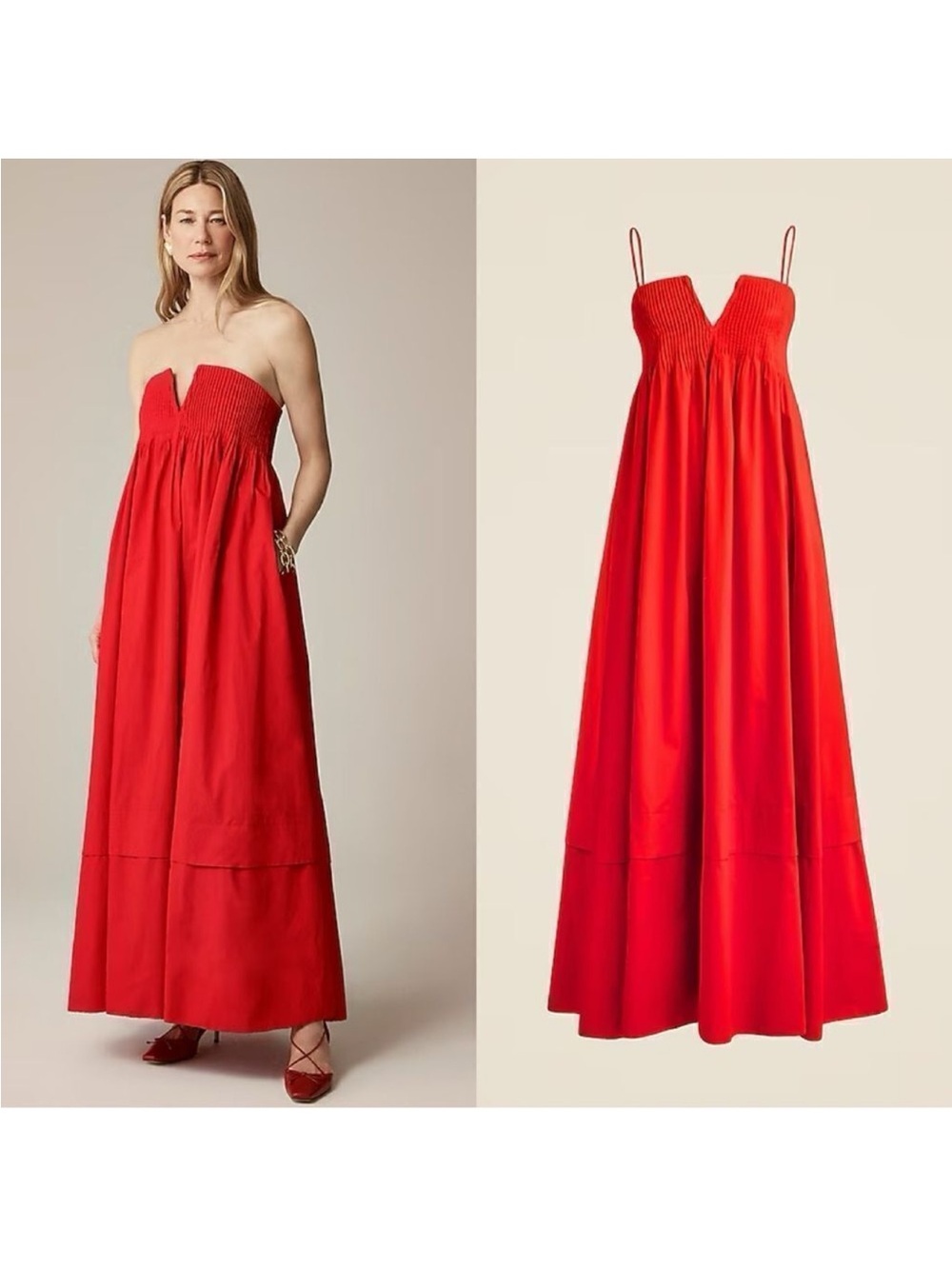 J.crew red dress